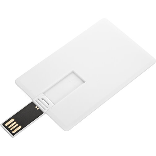 USB-Stick CARD Push 4GB , Promo Effects MB , weiss MB , 4 GB , Kunststoff MB , 3 - 10 MB/s MB , 8,40cm x 0,20cm x 5,20cm (Länge x Höhe x Breite), Bild 4
