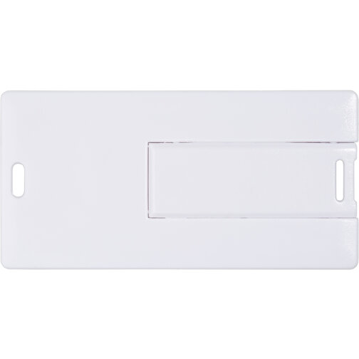 USB Stick CARD Small 2.0 4GB , Promo Effects MB , weiß MB , 4 GB , Kunststoff MB , 3 - 10 MB/s MB , 6,05cm x 0,25cm x 3,00cm (Länge x Höhe x Breite), Bild 3
