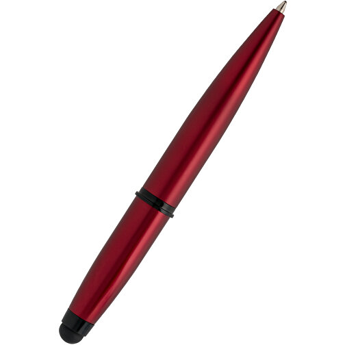 2-in-1 Stift CLIC CLAC-TORNIO , ClicClac, rot, Aluminium, 12,70cm x 1,30cm x 1,60cm (Länge x Höhe x Breite), Bild 1