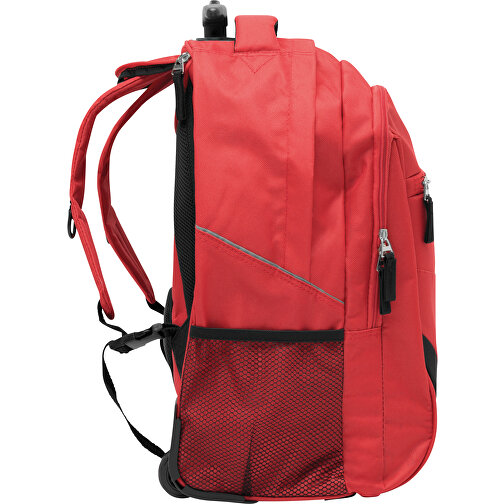 Trolley-Rucksack TRAILER , rot, 600D Polyester, 34,00cm x 28,00cm x 52,00cm (Länge x Höhe x Breite), Bild 5