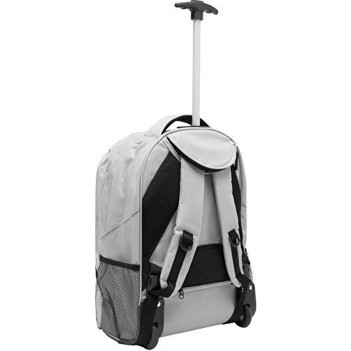 Trolley-Rucksack TRAILER , grau, 600D Polyester, 34,00cm x 28,00cm x 52,00cm (Länge x Höhe x Breite), Bild 2