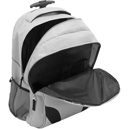 Trolley-Rucksack TRAILER , grau, 600D Polyester, 34,00cm x 28,00cm x 52,00cm (Länge x Höhe x Breite), Bild 9