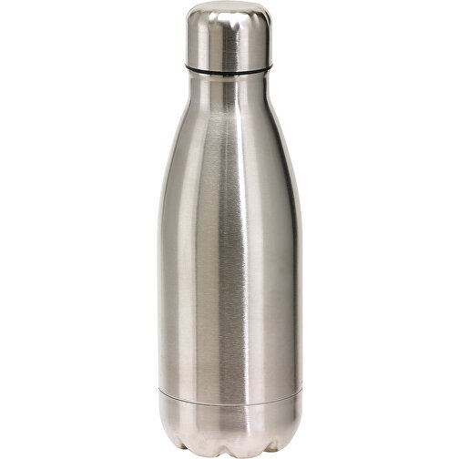 Trinkflasche PARKY , silber, Edelstahl / Kunststoff, 26,50cm (Höhe), Bild 1
