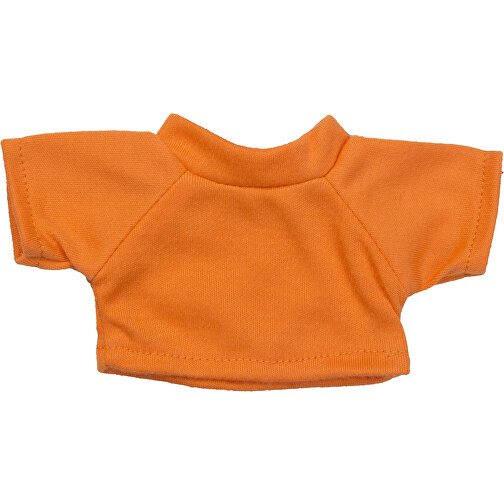 Mini-T-Shirt , orange, 100% Polyester, 8,00cm x 0,50cm x 15,00cm (Länge x Höhe x Breite), Bild 1