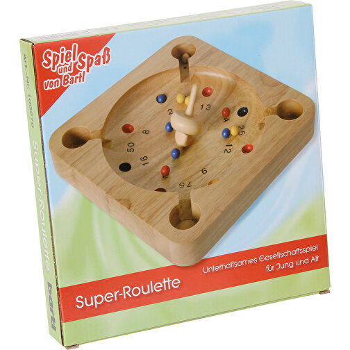 Super-Roulette , Holz, 22,00cm x 3,00cm x 22,00cm (Länge x Höhe x Breite), Bild 3