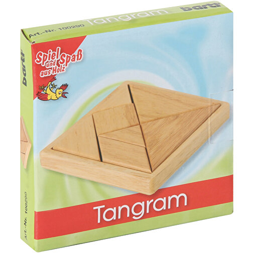 Tangram , Holz, 12,00cm x 2,40cm x 12,40cm (Länge x Höhe x Breite), Bild 5