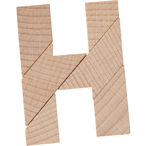 H-Puzzle , , 6,50cm x 1,30cm x 5,00cm (Länge x Höhe x Breite), Bild 2