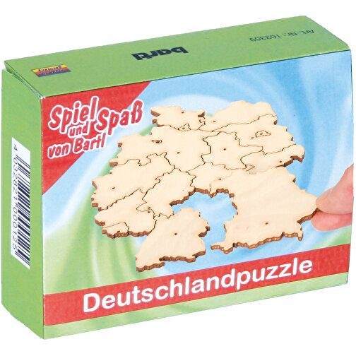 Deutschlandpuzzle , , 10,00cm x 3,00cm x 7,50cm (Länge x Höhe x Breite), Bild 4