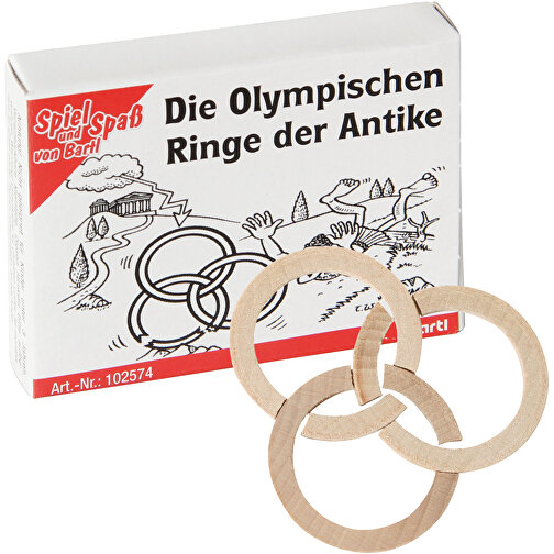 Die Olympischen Ringe Der Antike , , 6,50cm x 1,30cm x 5,00cm (Länge x Höhe x Breite), Bild 1