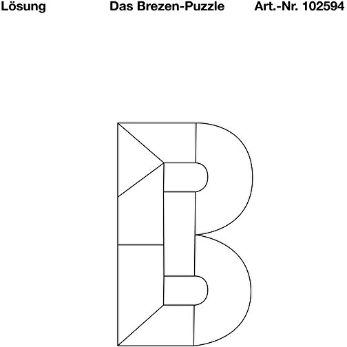 Das Brezen-Puzzle , , 6,50cm x 1,30cm x 5,00cm (Länge x Höhe x Breite), Bild 4