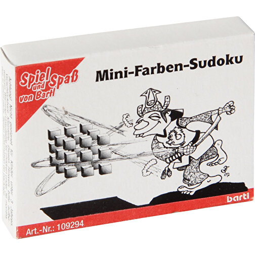 Mini-Farben-Sudoku , Holz, 6,50cm x 1,30cm x 5,00cm (Länge x Höhe x Breite), Bild 3