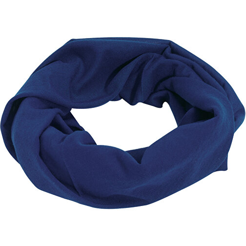 Multifunktionstuch TRENDY , blau, 100% Polyester, 130 g/m², Einheitsgröße, 24,50cm x 47,00cm (Länge x Breite), Bild 1