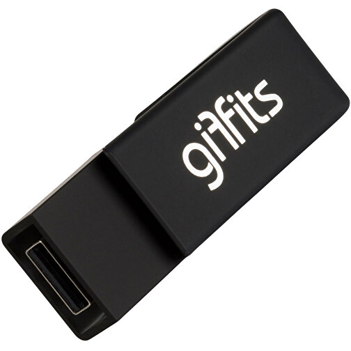 USB Stick ONYX U-I , Promo Effects MB , schwarz MB , 4 GB , Kunststoff & Aluminium MB , 3 - 10 MB/s MB , 6,70cm x 1,50cm x 2,00cm (Länge x Höhe x Breite), Bild 1