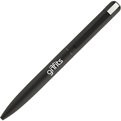 Kugelschreiber ONYX K-I , Promo Effects, schwarz, Metall gummiert, 13,80cm (Länge), Bild 1