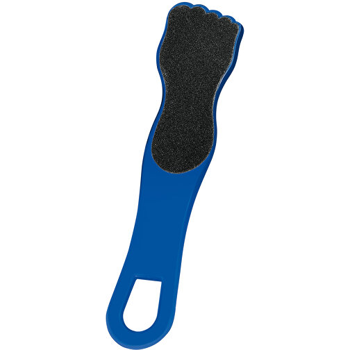 Pedikürefeile 'Fuß' , blau, PS, 17,60cm x 0,40cm x 4,20cm (Länge x Höhe x Breite), Bild 1