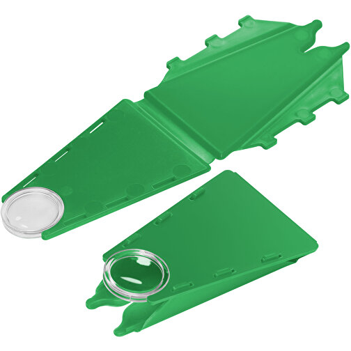 Zeckenentferner Mit Lupe , grün, PP+PS, 13,20cm x 0,10cm x 4,80cm (Länge x Höhe x Breite), Bild 1
