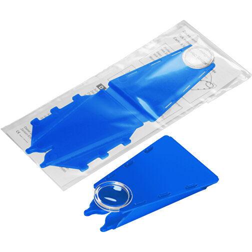 Zeckenentferner Mit Lupe , blau, PP+PS+PAP, 13,20cm x 0,10cm x 4,80cm (Länge x Höhe x Breite), Bild 1