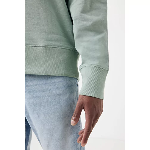 Sweat ras du cou relax Iqoniq Kruger en coton recyclé. Coton, Iceberg green, Image 8