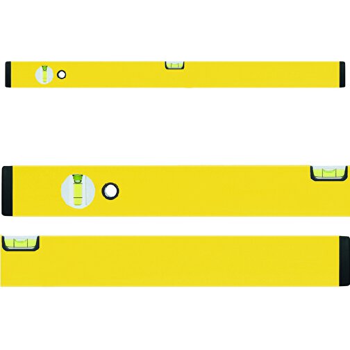 Wasserwaage Promostar 40 Cm , gelb, ALU, 40,00cm x 2,20cm x 5,00cm (Länge x Höhe x Breite), Bild 1