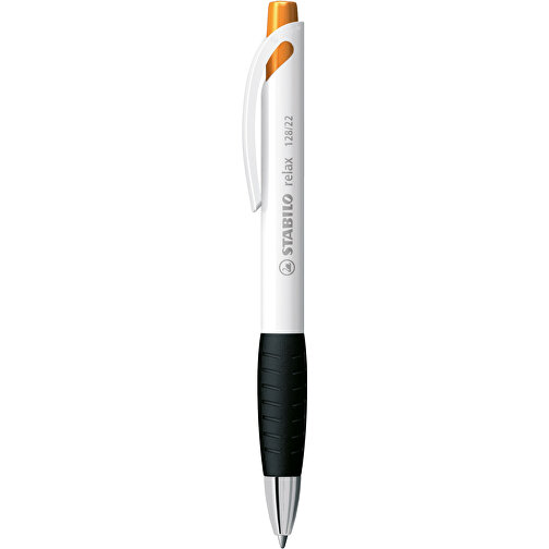 STABILO Relax Kugelschreiber , Stabilo, orange, Kunststoff, 14,60cm x 1,60cm x 1,30cm (Länge x Höhe x Breite), Bild 1