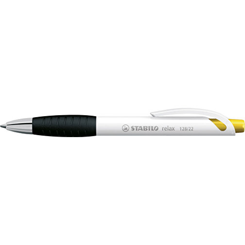 STABILO Relax Kugelschreiber , Stabilo, gelb, Kunststoff, 14,60cm x 1,60cm x 1,30cm (Länge x Höhe x Breite), Bild 3