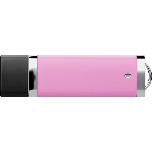 PromoPerfect USB-STICK 2.0 PLASTIK , rosa / schwarz MB , 65 GB , Gummiplastik, Kunststoff MB , 7,00cm x 0,70cm x 2,00cm (Länge x Höhe x Breite), Bild 2