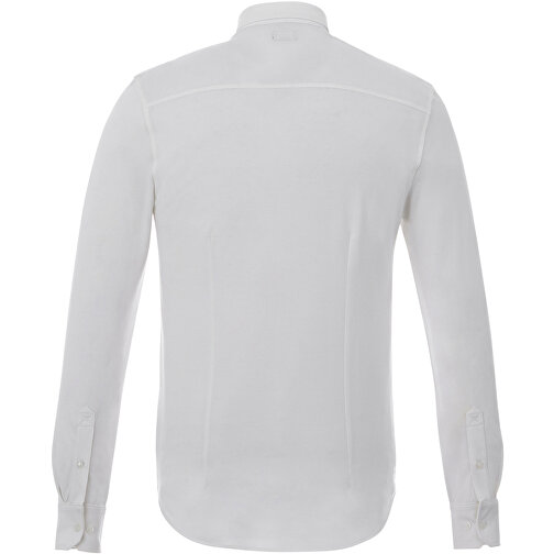 Bigelow Langarm Hemd , weiß, Double Pique Strick 95% Baumwolle, 5% Elastan, 200 g/m2, XL, , Bild 4