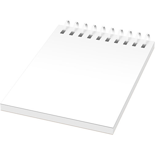 Desk-Mate® A7 Notizbuch Mit Spiralbindung , weiß, Papier, 80 g/m2, Karton, 280 g/m2, 10,50cm x 0,50cm x 7,40cm (Länge x Höhe x Breite), Bild 1