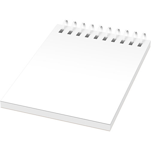 Desk-Mate® A7 Notizbuch Mit Spiralbindung , weiss, Papier, 80 g/m2, Karton, 280 g/m2, 10,50cm x 0,50cm x 7,40cm (Länge x Höhe x Breite), Bild 1