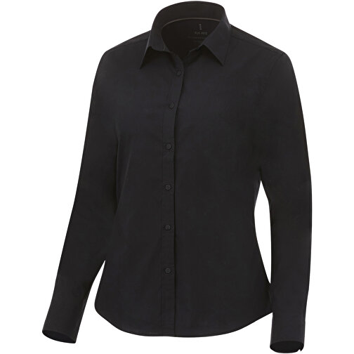 Hamell Langärmlige Bluse , schwarz, Poplin-Gewebe 97% Baumwolle, 3% Elastan, 118 g/m2, L, , Bild 1