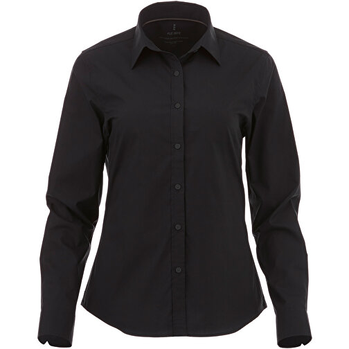 Hamell Langärmlige Bluse , schwarz, Poplin-Gewebe 97% Baumwolle, 3% Elastan, 118 g/m2, S, , Bild 5