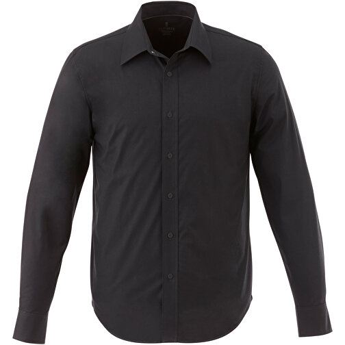 Hamell Langärmliges Hemd , schwarz, Poplin-Gewebe 97% Baumwolle, 3% Elastan, 118 g/m2, L, , Bild 9
