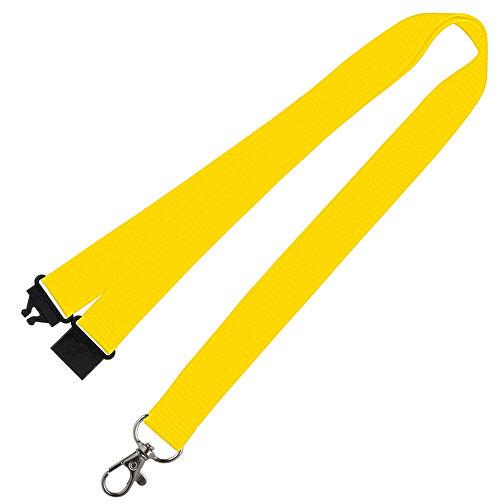Schlüsselband Standard , Promo Effects, gelb, Polyester, 92,00cm x 2,00cm (Länge x Breite), Bild 1