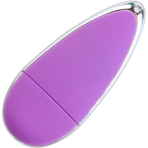 USB-Stick Drop 4GB , Promo Effects MB , violett MB , 4 GB , Kunststoff MB , 3 - 10 MB/s MB , 6,00cm x 1,20cm x 2,50cm (Länge x Höhe x Breite), Bild 2
