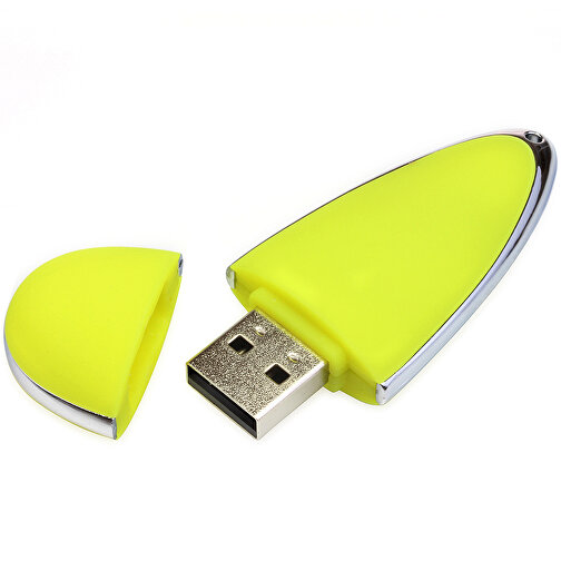 USB-Stick Drop 4GB , Promo Effects MB , gelb MB , 4 GB , Kunststoff MB , 3 - 10 MB/s MB , 6,00cm x 1,20cm x 2,50cm (Länge x Höhe x Breite), Bild 1