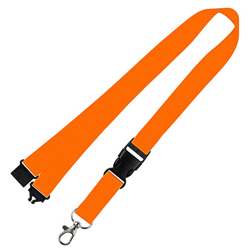 Schlüsselband Standard , Promo Effects, orange, Polyester, 105,00cm x 2,00cm (Länge x Breite), Bild 1