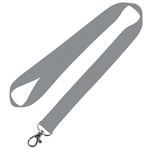 Schlüsselband Standard , Promo Effects, silber, Polyester, 92,00cm x 2,50cm (Länge x Breite), Bild 1