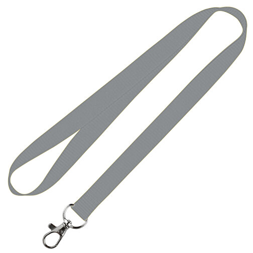 Schlüsselband Standard , Promo Effects, silber, Polyester, 92,00cm x 1,50cm (Länge x Breite), Bild 1