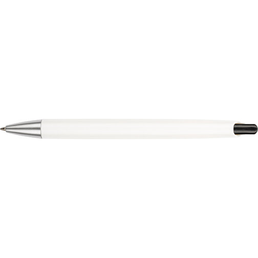 Kugelschreiber Roxi Weiß , Promo Effects, weiß / schwarz, Kunststoff, 14,10cm (Länge), Bild 8
