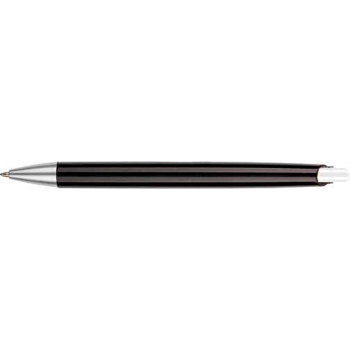 Kugelschreiber Roxi Schwarz , Promo Effects, schwarz / weiß, Kunststoff, 14,10cm (Länge), Bild 8
