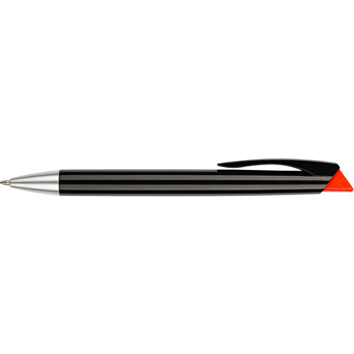 Kugelschreiber Roxi Schwarz , Promo Effects, schwarz / rot, Kunststoff, 14,10cm (Länge), Bild 7