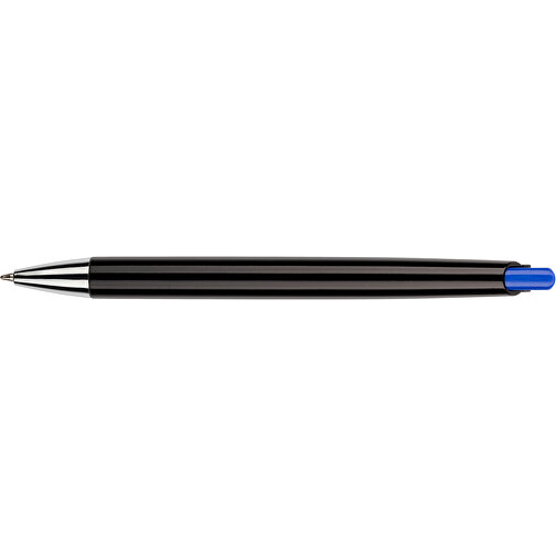 Kugelschreiber Roxi Schwarz , Promo Effects, schwarz / blau, Kunststoff, 14,10cm (Länge), Bild 8