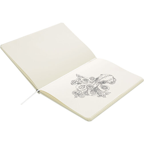 Basic Hardcover Skizzenbuch A5 - Blanko, Weiss , weiss, Papier, 1,30cm x 21,00cm (Länge x Höhe), Bild 4