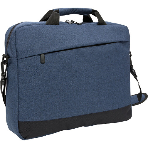 Trend 15” Laptoptasche, Navy Blau , navy blau, Polyester, 8,00cm x 39,00cm (Länge x Höhe), Bild 1