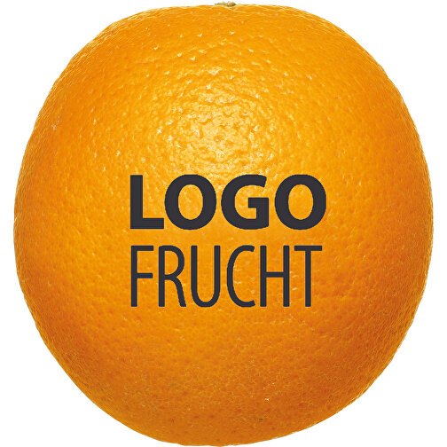 LogoFrucht Orange , orange, Orange, 8,00cm (Höhe), Bild 1