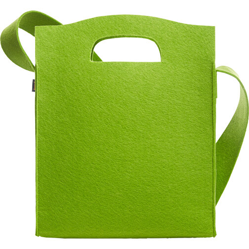 Shopper ModernClassic , Halfar, hellgrün, recyceltes PES-Filz, 7,00cm x 35,00cm x 30,00cm (Länge x Höhe x Breite), Bild 2