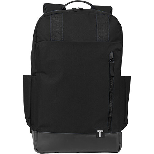 Compu 15,6' Laptop-Rucksack 14L , schwarz / schwarz, 300D Polyester, Tarpaulin, 29,00cm x 45,00cm x 10,00cm (Länge x Höhe x Breite), Bild 4