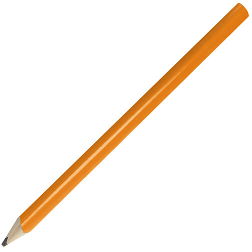 Zimmermannsbleistift, 24 Cm, Oval , orange, Holz, 24,00cm x 0,70cm x 1,20cm (Länge x Höhe x Breite), Bild 2