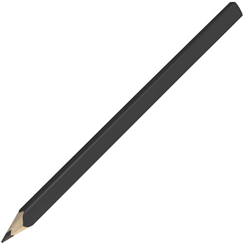 Zimmermannsbleistift, 24 Cm, Eckig-oval , schwarz, Holz, 24,00cm x 0,70cm x 1,20cm (Länge x Höhe x Breite), Bild 2