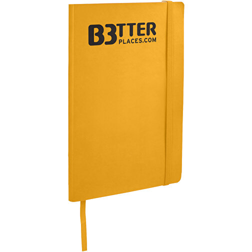 Classic A5 Soft Cover Notizbuch , gelb, Thermo PU Kunststoff, 21,00cm x 1,30cm x 14,00cm (Länge x Höhe x Breite), Bild 2